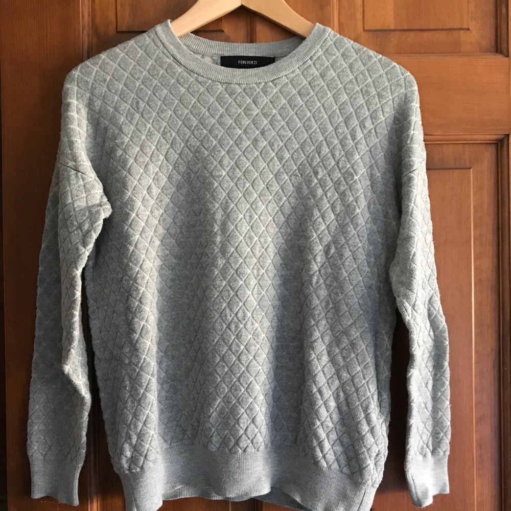 Soft gray sweater